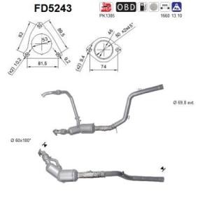 Partikelfilter (DPF) FD5243 LAND ROVER RANGE ROVER von AS