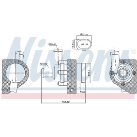 Wasserpumpe des Herstellers NISSENS - Originalware Artikelnummer: 832109