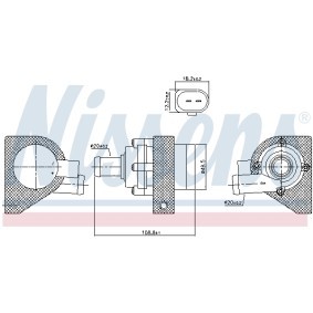 Wasserpumpe des Herstellers NISSENS - Originalware Artikelnummer: 832110