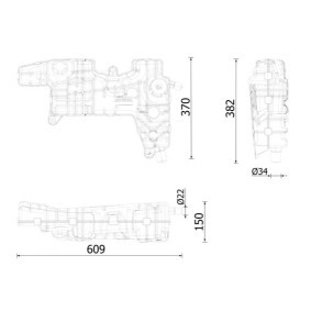 Compre Depósito de expansão, líquido de refrigeração da MAHLE ORIGINAL CRT 250 000S a um preço baixo por 101,41 €