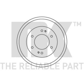 Bremstrommel 253407 MITSUBISHI GALLOPER von NK