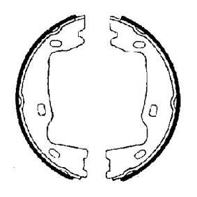 Bremsbackensatz, Feststellbremse 9100010
