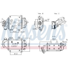 AGR Kühler 989457 FIAT TIPO von NISSENS