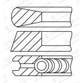 Achetez des Jeu de segments de pistons GOETZE ENGINE 08-785400-10 à prix pour 28,15 €
