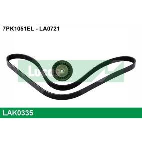 Compre Jogo de correias trapezoidais estriadas da LUCAS LAK0335 a um preço baixo por 42,27 €