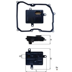 Hydraulikfilter, Automatikgetriebe HX 275D für SKODA