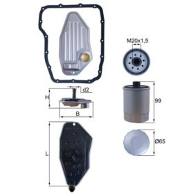 Achetez des Filtre hydraulique, boîte automatique KNECHT HX 276 KIT à prix pour 76,02 €