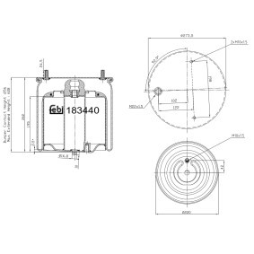 Acquista Soffietto, Sospensione pneumatica da FEBI BILSTEIN 183440 a buon mercato per soli 185,67 €