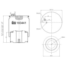 Acquista Soffietto, Sospensione pneumatica da FEBI BILSTEIN 183441 a buon mercato per soli 174,54 €