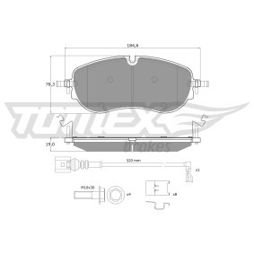 Köp Bromsbelägg av TOMEX brakes TX 60-00 till det låga priset 852,64 kr