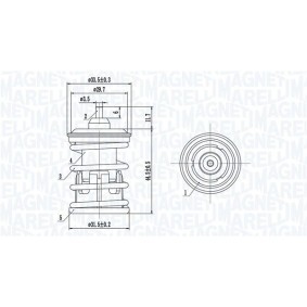 Compre Termostato de MAGNETI MARELLI online para SUPERB (3V3) a precios moderados