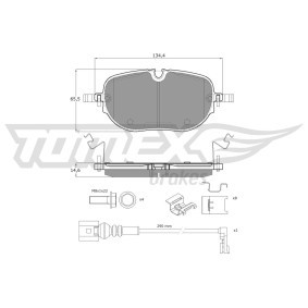 Köp Bromsbelägg av TOMEX brakes TX 60-41 till det låga priset 745,22 kr