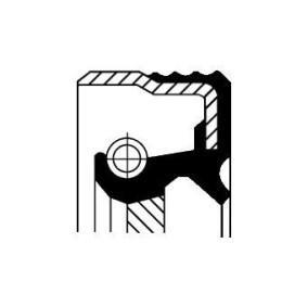 Wellendichtring, Verteilergetriebe 01034940B MITSUBISHI von CORTECO