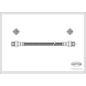 Comprar Latiguillo de freno de CORTECO 19032228 a bajo precio de 14,21 €