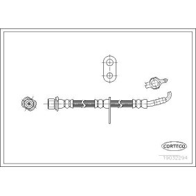 Comprar Latiguillo de freno de CORTECO 19032294 a bajo precio de 25,52 €