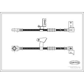 Comprar Latiguillo de freno de CORTECO 19032878 a bajo precio de 19,70 €