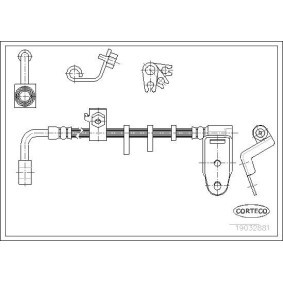 Comprar Latiguillo de freno de CORTECO 19032881 a bajo precio de 46,37 €