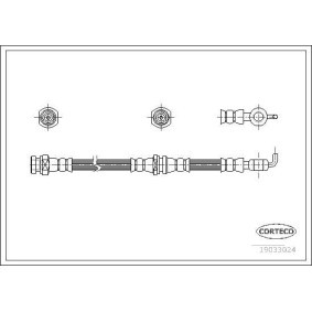 Comprar Latiguillo de freno de CORTECO 19033024 a bajo precio de 47,62 €