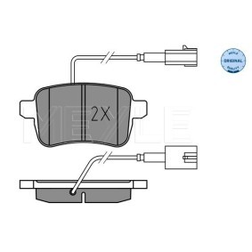 Compre Correia trapezoidal estriada da MEYLE 050 007 1238 a um preço baixo por 14,64 €