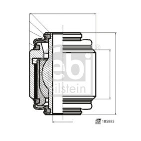 Acquista Testina braccio oscillante da FEBI BILSTEIN 185885 a buon mercato per soli 8,44 €