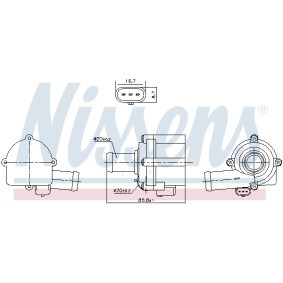 Wasserpumpe des Herstellers NISSENS - Originalware Artikelnummer: 832152