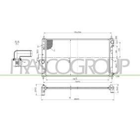 Compre Radiador de PRASCO online para SEBRING Descapotable (JS) a precios moderados