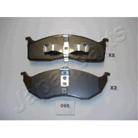 Comprar Juego zapatas freno de alto rendimiento de JAPANPARTS PA-099P a bajo precio de 46,48 €