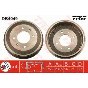Bremstrommel des Herstellers TRW - Originalware Artikelnummer: DB4049