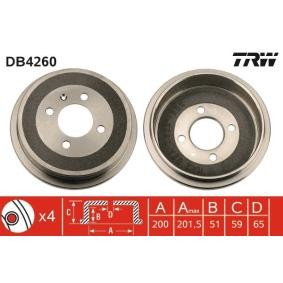 Comprar Tambor de freno de TRW DB4260 a bajo precio de 51,03 €