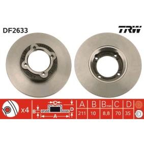 Bremsscheibe für DAIHATSU von TRW