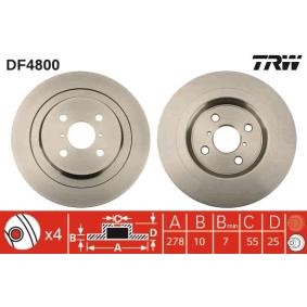 Bremsscheibe für DAIHATSU von TRW