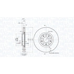 Køb Bremseskive af MAGNETI MARELLI 360406180501 til den lave pris 1242,27 DKK