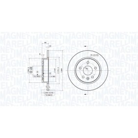 Comprar Disco de freno de MAGNETI MARELLI 360406188301 a bajo precio de 102,53 €