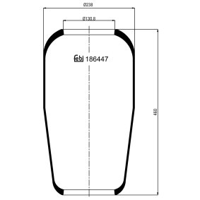 Acquista Soffietto, Sospensione pneumatica da FEBI BILSTEIN 186447 a buon mercato per soli 76,92 €