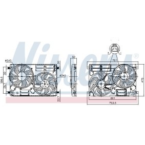 Kühlerlüfter für FORD von NISSENS