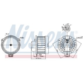 Achetez des Pulseur d'air habitacle NISSENS 87631 à prix pour 59,53 €