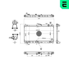Achetez des Radiateur du moteur ERA 673320 à prix pour 310,60 €