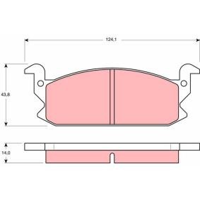 Bremsbeläge für DAIHATSU von TRW