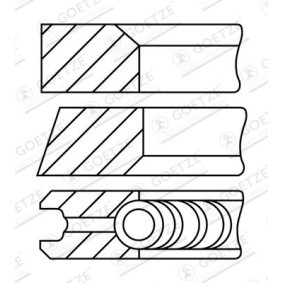 Acquista Kit fasce elastiche da GOETZE ENGINE 08-123407-40 a buon mercato per soli 21,81 €