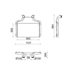 Kühler, Motorkühlung für DAF von MAHLE ORIGINAL