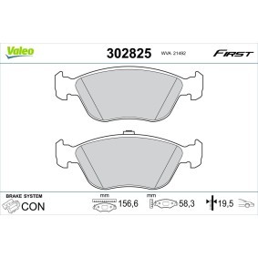 Acquista Kit pastiglie freni da VALEO 302825 a buon mercato per soli 31,73 €