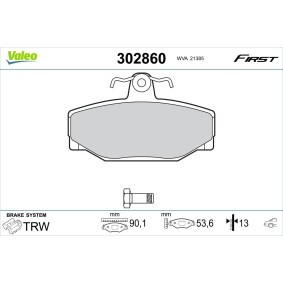 Acquista Kit pastiglie freni da VALEO 302860 a buon mercato per soli 22,47 €
