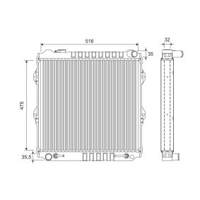 Achetez des Radiateur du moteur VALEO 701282 à prix pour 106,41 €