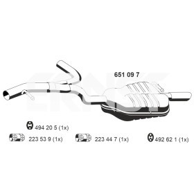 Compre Panela de escape traseira da ERNST 651097 a um preço baixo por 389,16 €