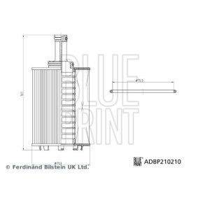 Compre Conjunto do filtro hidráulico, caixa velocidades automática da BLUE PRINT ADBP210203 a um preço baixo por 51,39 €