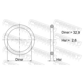 Acquista Guarnizione, Pompa depressione da FEBEST 01400-014 a buon mercato per soli 2,92 €