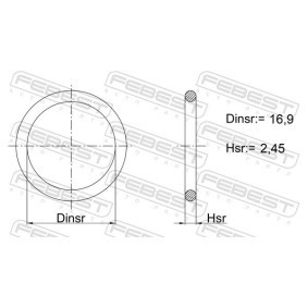 Achetez des Joint d'étanchéité, carter de distribution FEBEST 02400-020 à prix pour 3,14 €