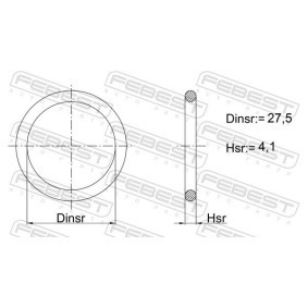 Comprar Junta, brida agente frigorífico de FEBEST 03400-008 a bajo precio de 3,05 €