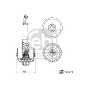 Compre Tampa, caixa do filtro de óleo da FEBI BILSTEIN 194375 a um preço baixo por 24,04 €