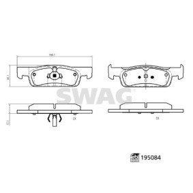 Acquista Kit pastiglie freni da SWAG 33 11 1859 a buon mercato per soli 35,17 €